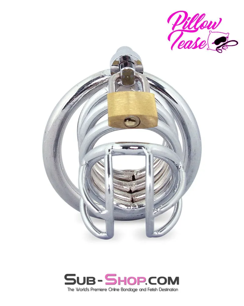 0677M      The Wave Stainless Steel Chastity Cage
