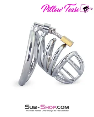 0677M      The Wave Stainless Steel Chastity Cage
