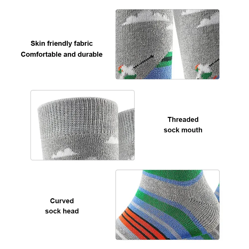 1-10Pairs Ski Sports Socks Breathable Thermal Knee-high Socks Comfortable Compression Women Men Knee Stocking for Hiking Running