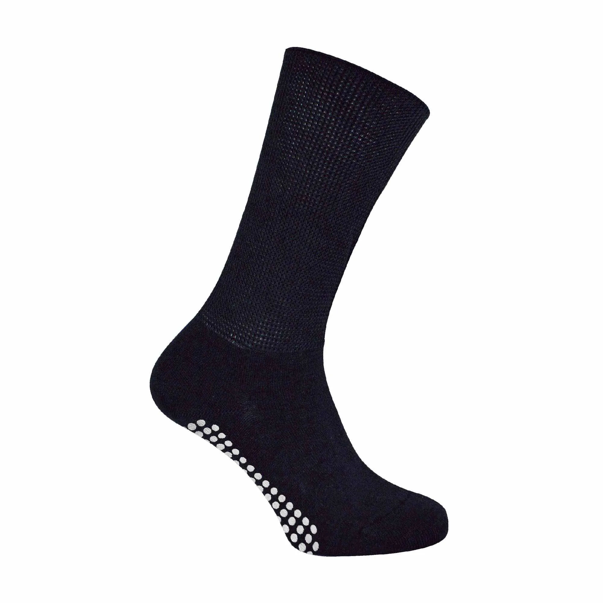 1 Pack Extra Wide Bamboo Oedema Socks with Grips