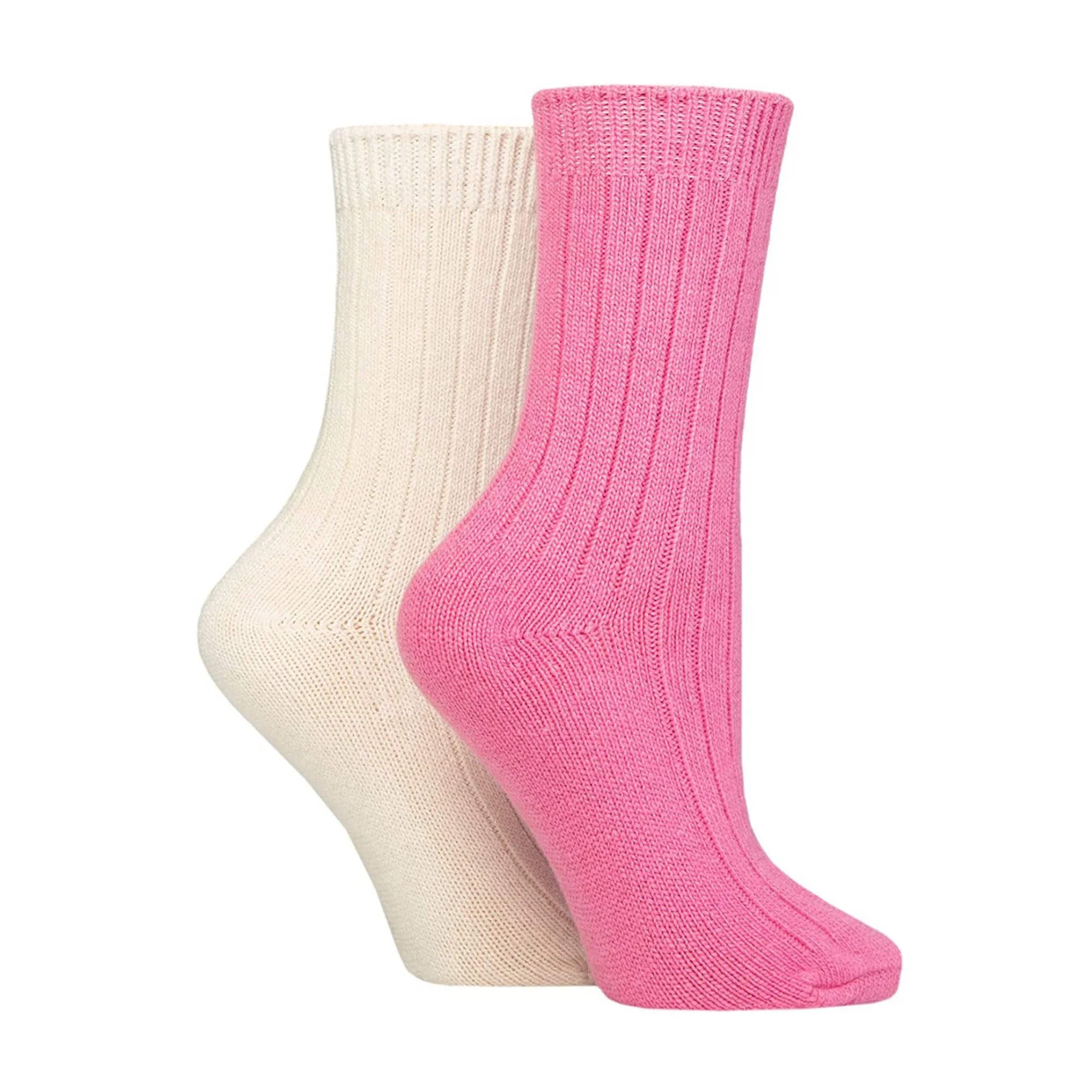2 Pack Ladies Cashmere Wool Bed Socks for Sleep