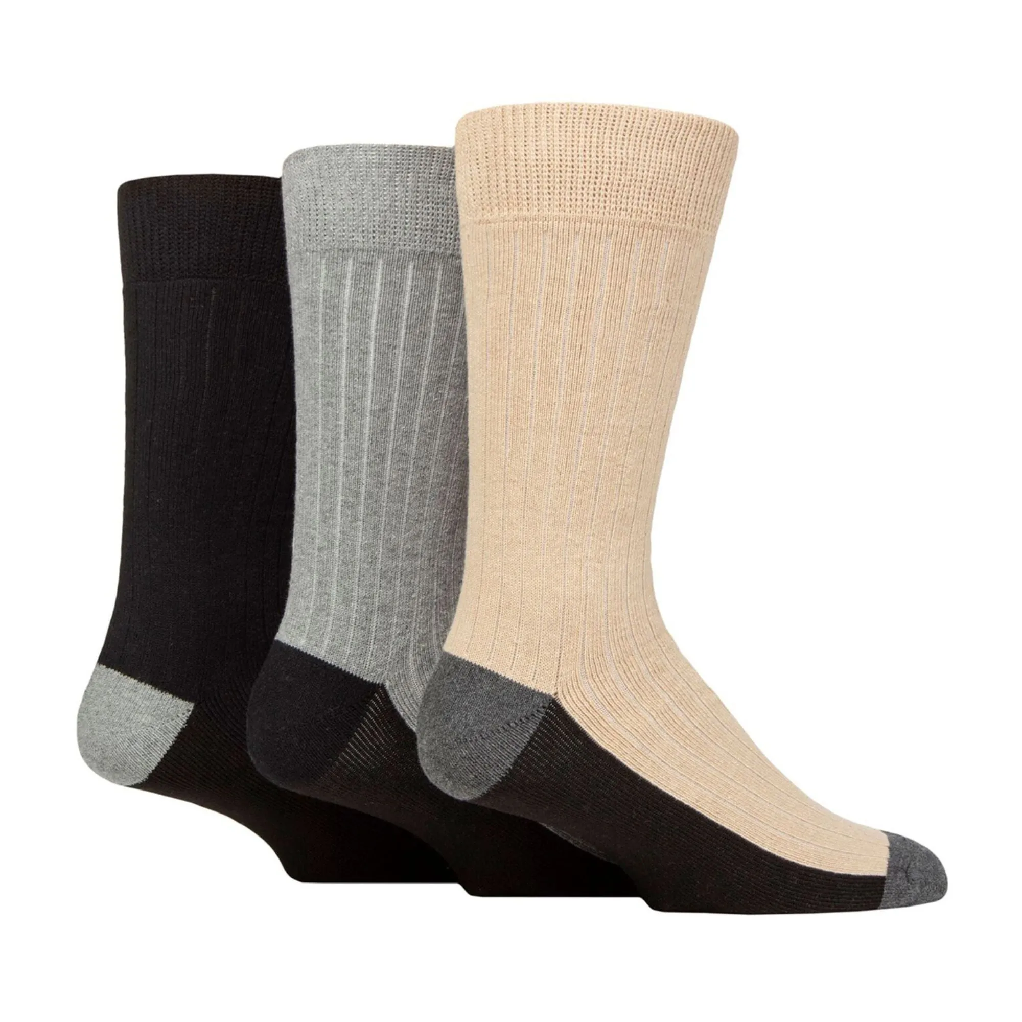 3 Pack Mens Casual Boot Socks for All Seasons