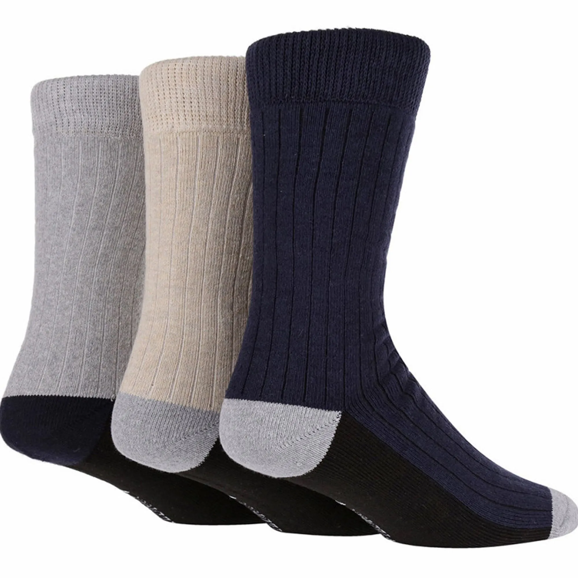 3 Pack Mens Casual Boot Socks for All Seasons