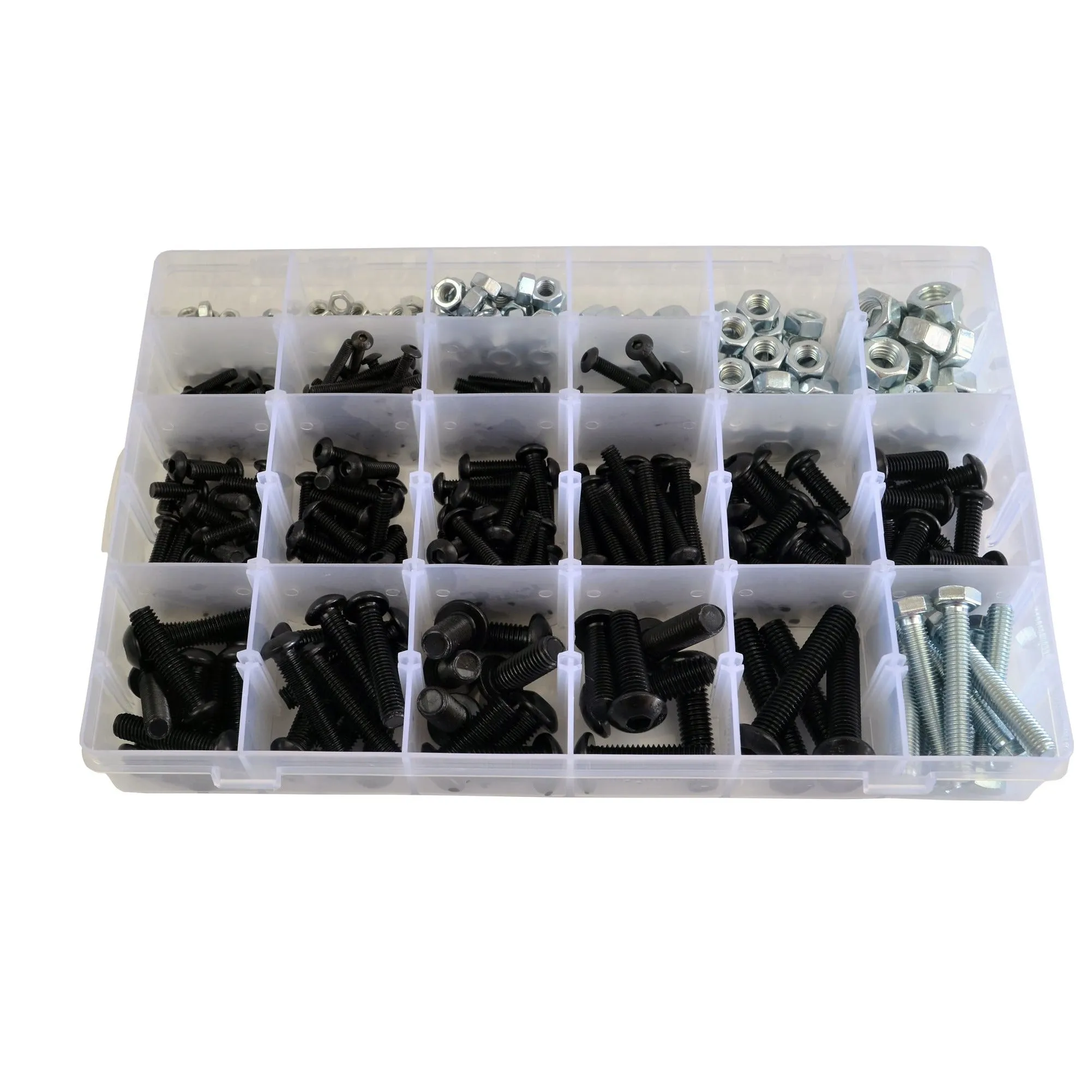 425pc Button Head Cap Screw Bolts Grab Kit