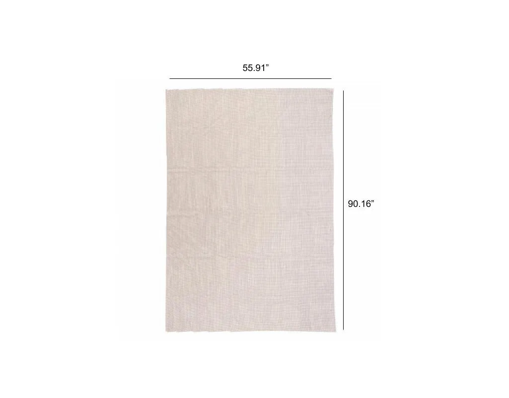5' x 8' Brown Non Slip Outdoor Rug Pad