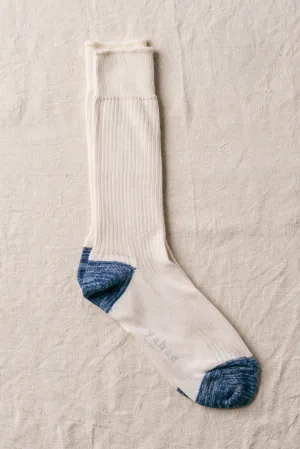 7-5007 Organic Cotton 100% Ribbed Socks Natural
