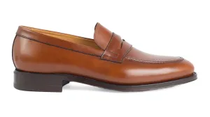 703 Enzo Penny Loafer Calfskin Leather Cognac