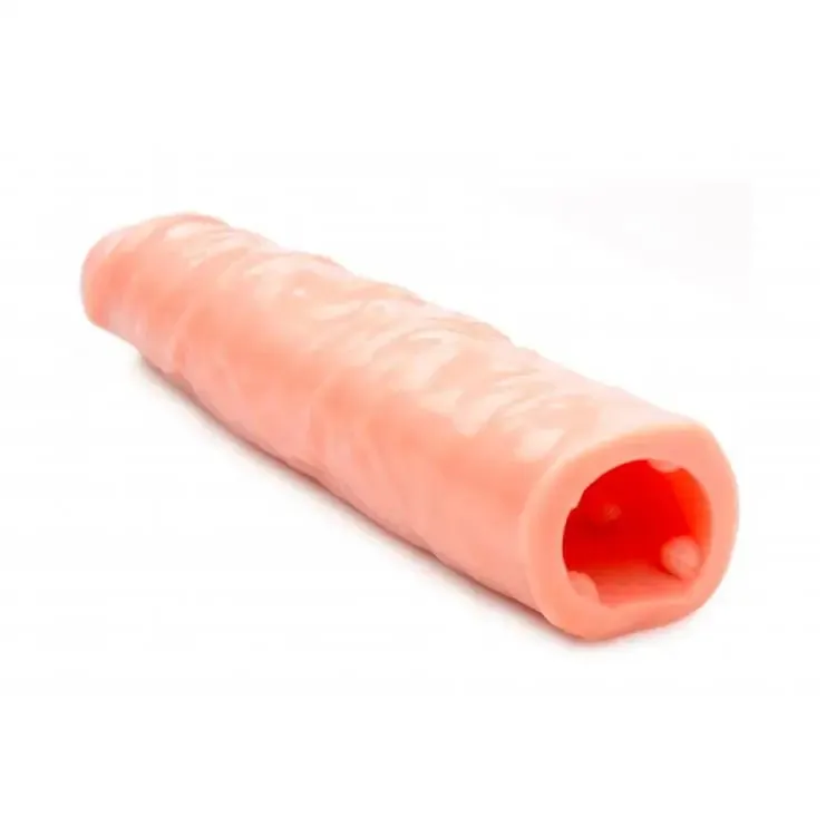 8.5-inch Size Matters Flesh Pink Penis Sleeve with Vein Details