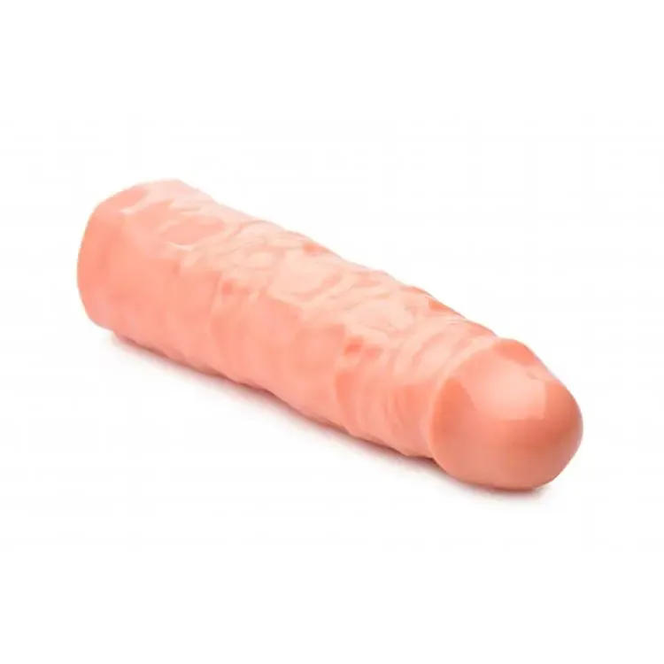 8.5-inch Size Matters Flesh Pink Penis Sleeve with Vein Details