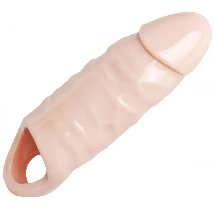 9-inch Size Matters Nude Xl Penis Enhancer Sheath for Him