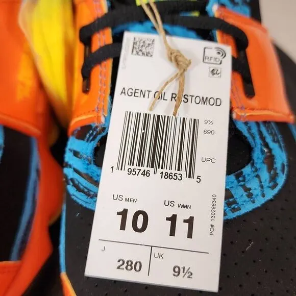 Adidas Boost Agent Gil Restomod 'SLAM' Orange Sneaker - Men's Size 10 (GY6481)
