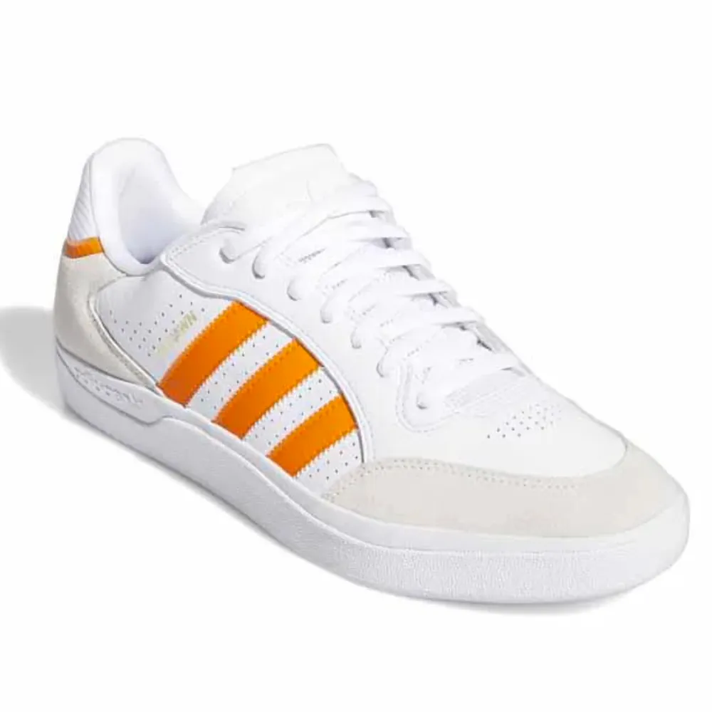 Adidas Skateboarding Tyshawn Low Skate Shoes | Feather White, Crystal White & Gold Metallic