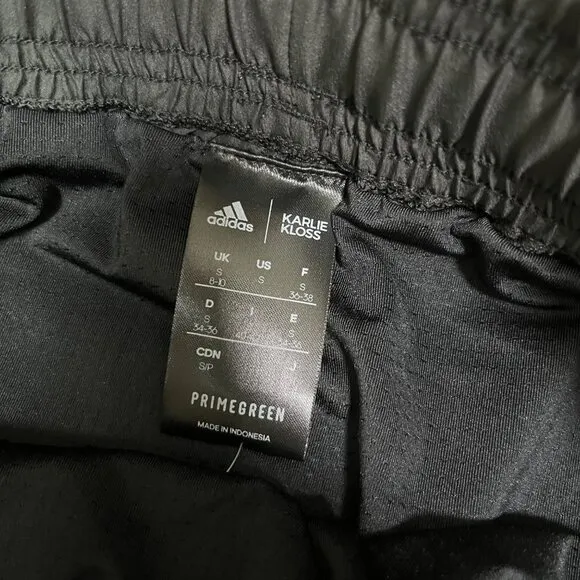 Adidas x Karlie Kloss Athletic Mid Rise Loose Running Shorts Black NWT Size S