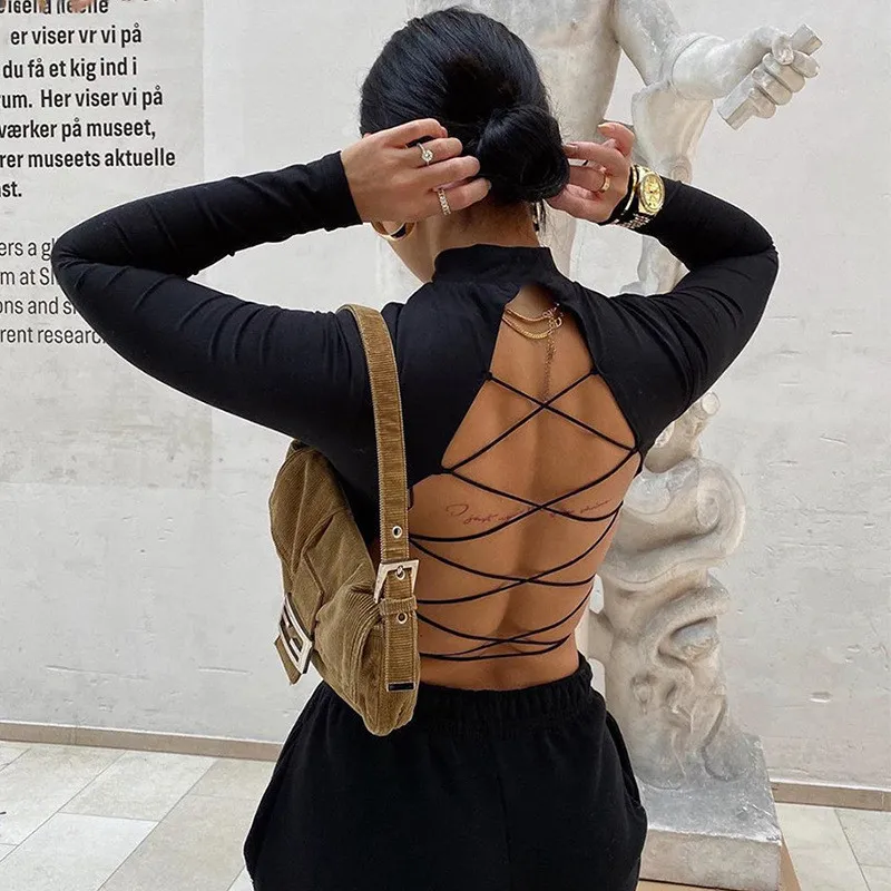 All Tied Up Backless Crop Top