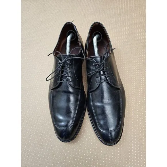 Allen Edmonds Delray Black Leather Split-toe Oxfords. Men's 11.5 D