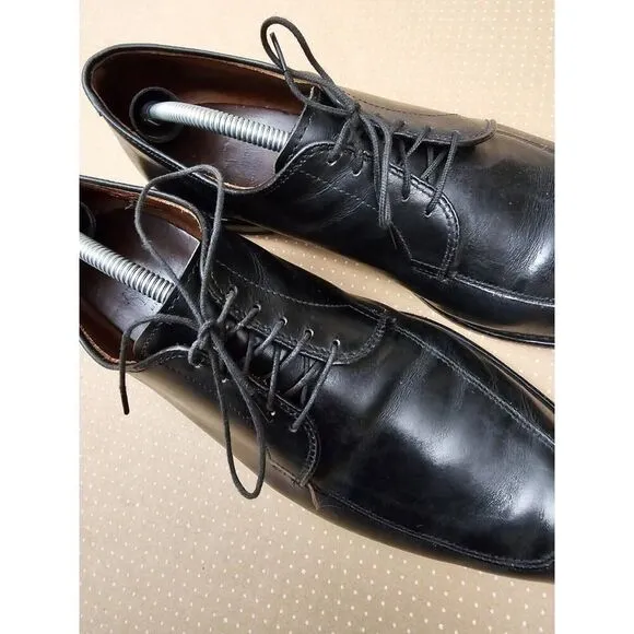 Allen Edmonds Delray Black Leather Split-toe Oxfords. Men's 11.5 D