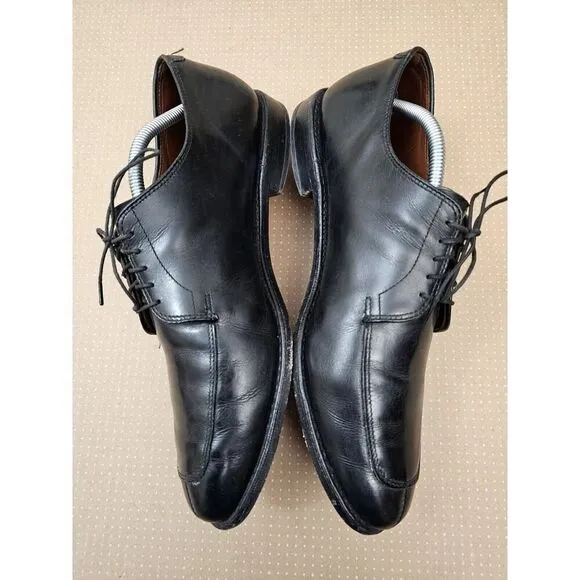 Allen Edmonds Delray Black Leather Split-toe Oxfords. Men's 11.5 D