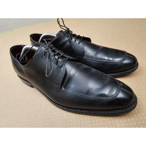 Allen Edmonds Delray Black Leather Split-toe Oxfords. Men's 11.5 D