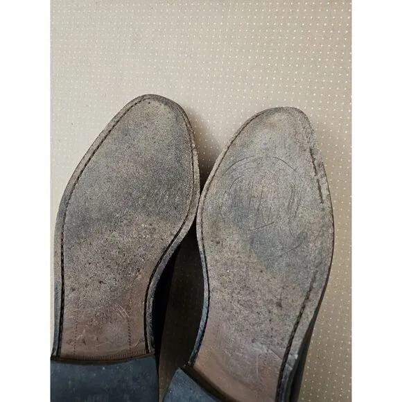Allen Edmonds Delray Black Leather Split-toe Oxfords. Men's 11.5 D