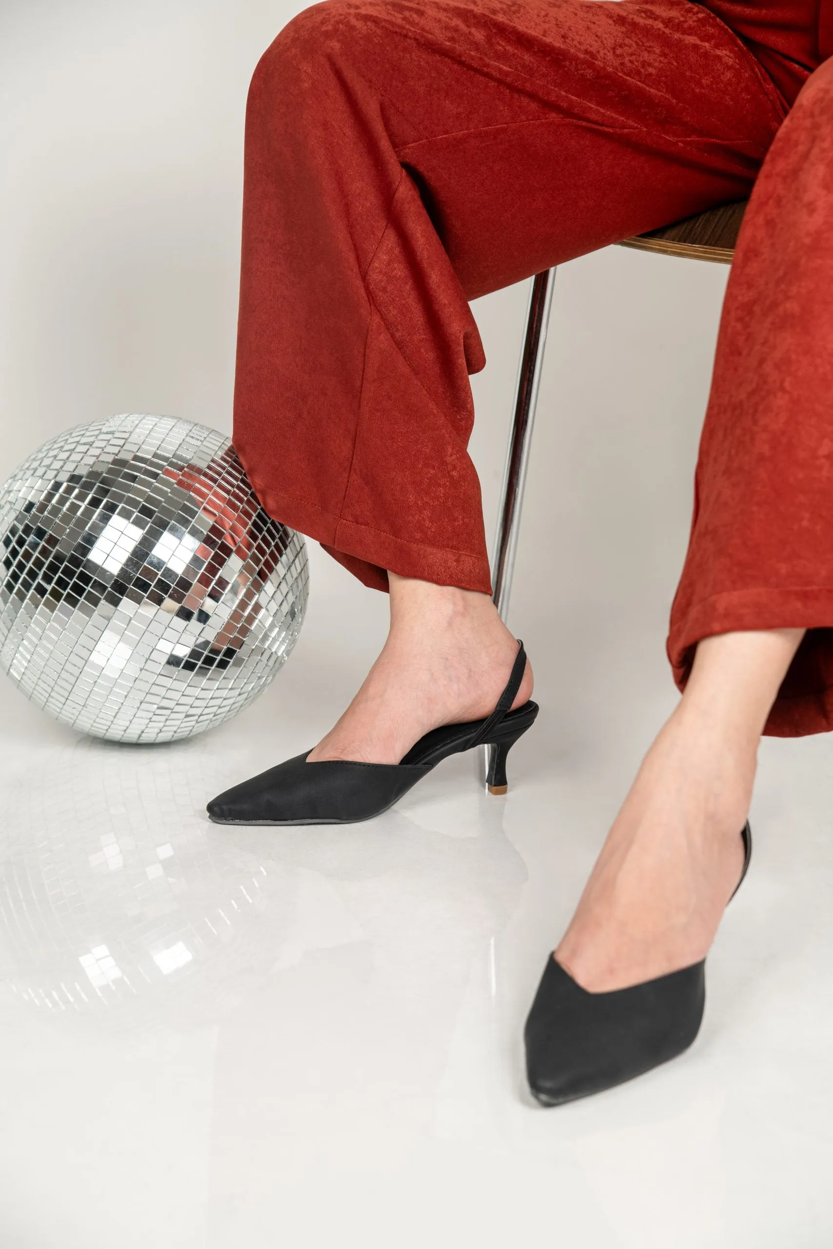 Amara Covered Slingback Heels