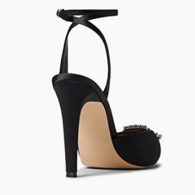 AMORY Women's Embellished Pointed Toe Heel Pumps
