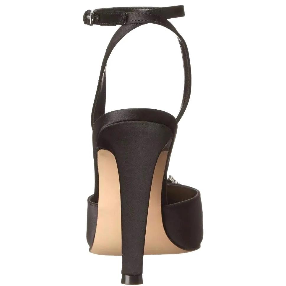 AMORY Women's Embellished Pointed Toe Heel Pumps