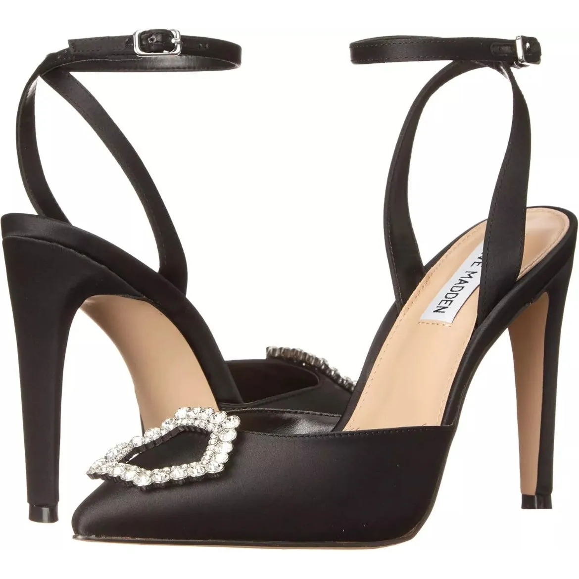 AMORY Women's Embellished Pointed Toe Heel Pumps