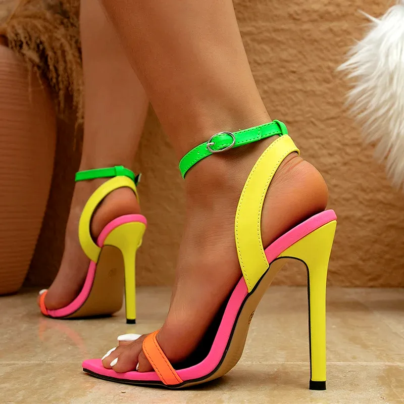 Annie Neon Heel Sandal
