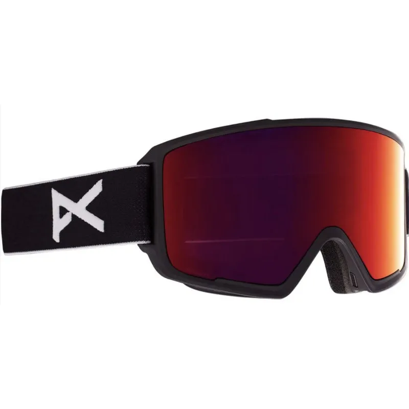 ANON M3 goggles - Black w/ Sunny Red