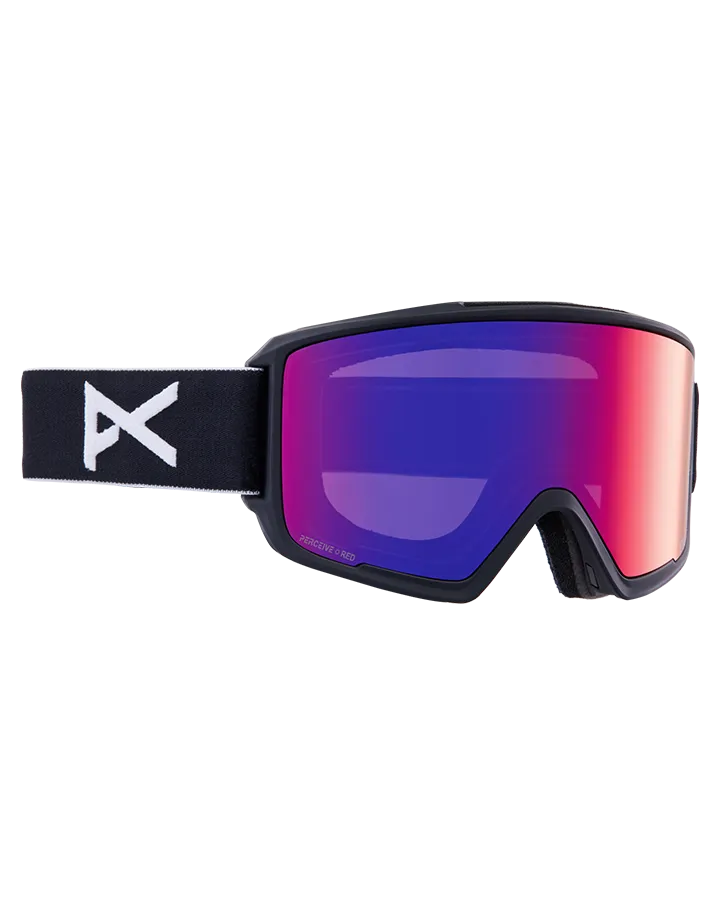 Anon M3 Snow Goggles   Bonus Lens   Mfi® Face Mask - Black/Perceive Sunny Red Lens