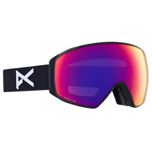 ANON M4S Cylindrical Low Bridge goggles - Black w/ Sunny Red