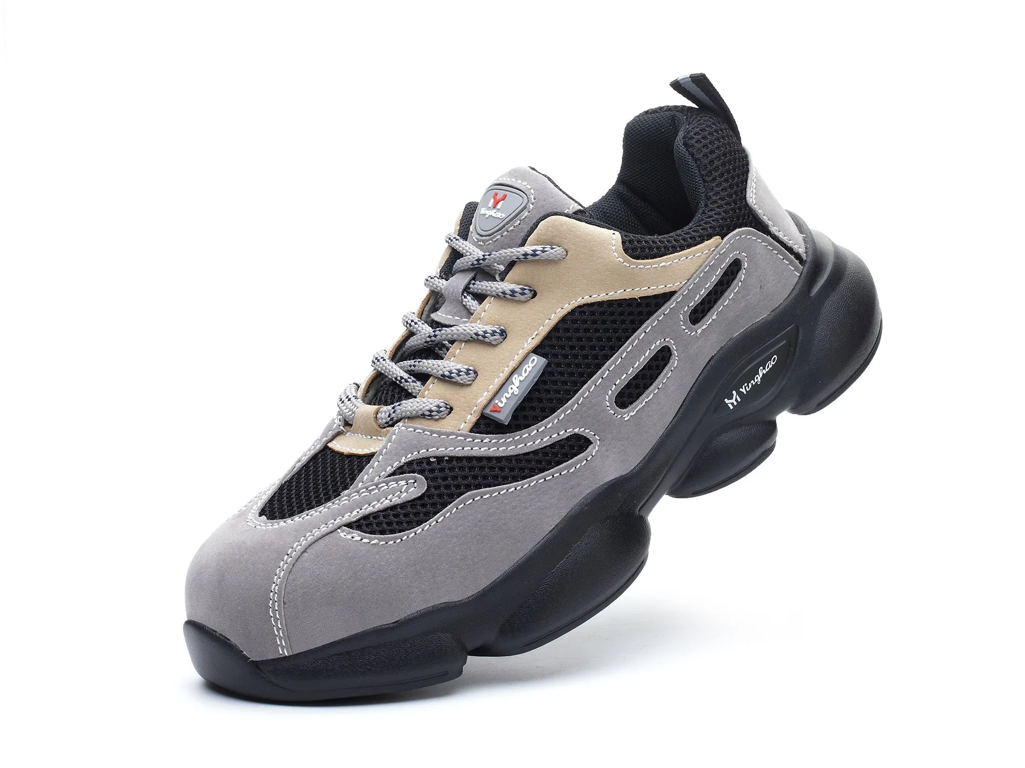 Anti-pierce Steel Toe Safety Sneakers for Men Women Anti-smash Work Shoes for Outdoor Industrial Construction Footwear Slip Resistant