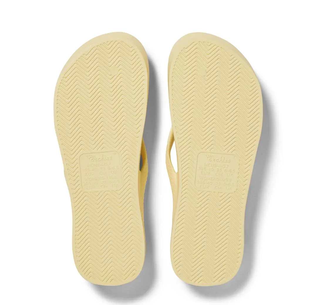 Archies: Arch Support Thongs - Lemon