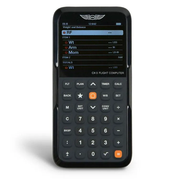 ASA CX-3 Flight Computer – Advanced Electronic E6-B for FAA & Canadian Exams