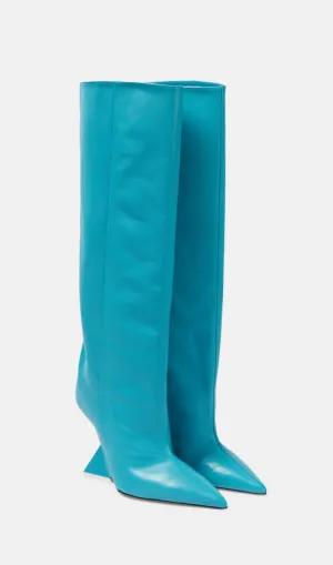 Astrid Heterotypic Knee-high Boots - Blue
