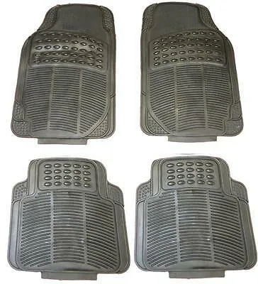 AUDI A8/Q3/Q5/Q7 Waterproof BLACK Rubber Front/Rear Car Non-Slip Floor Mats