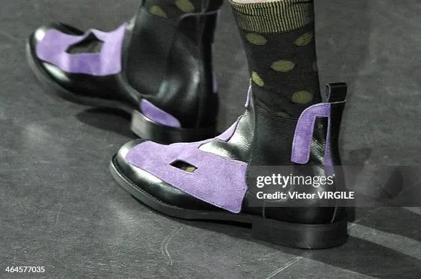 A/W2015 Comme des Garçons runway cut-out leather boots