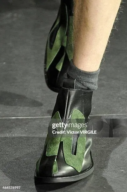 A/W2015 Comme des Garçons runway cut-out leather boots
