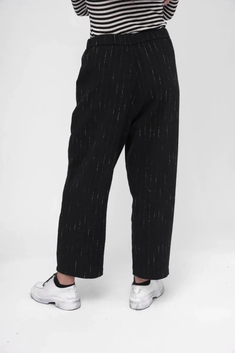 Baci - Striped Wide Leg Pant Black 45130BLKXS