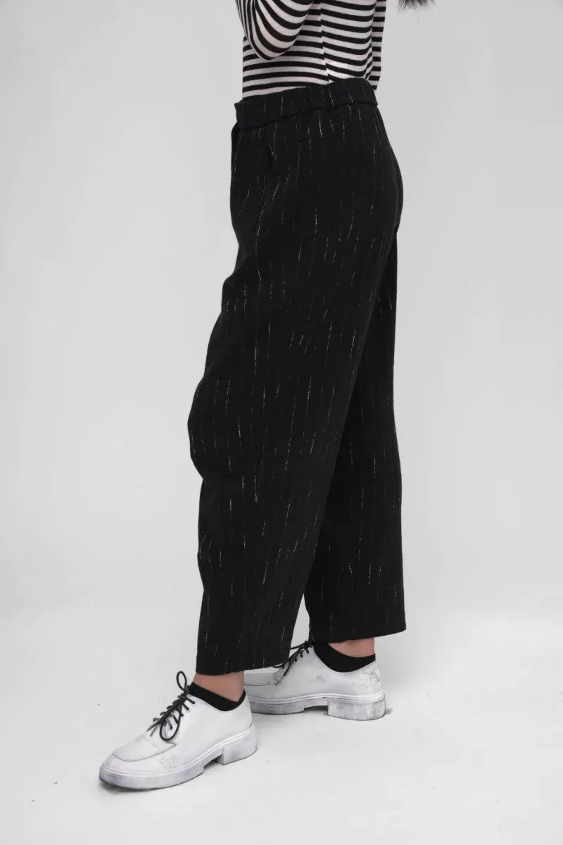 Baci - Striped Wide Leg Pant Black 45130BLKXS