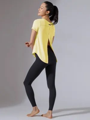 BACK TIE EVERYDAY SHORT SLEEVE TEE, JASMINE