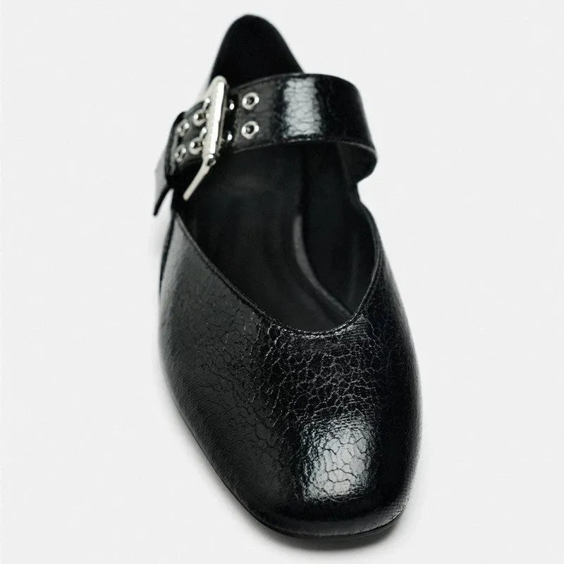 Ballet Slipper Flat Heel Round Toe Pumps Women