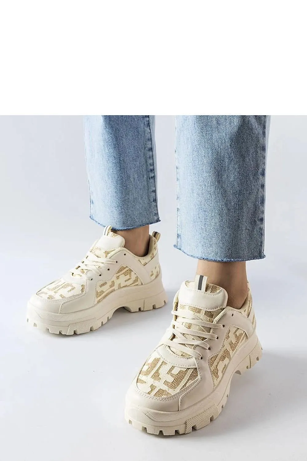 Beige massive sneakers