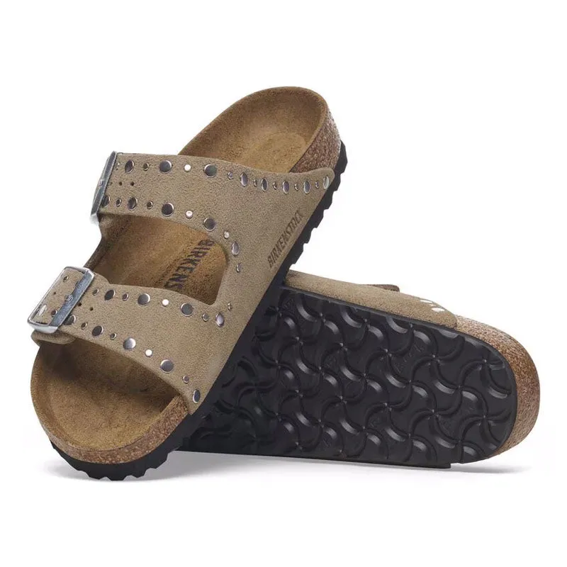 BIRKENSTOCK Arizona Rivet LEVE Sandals in Taupe
