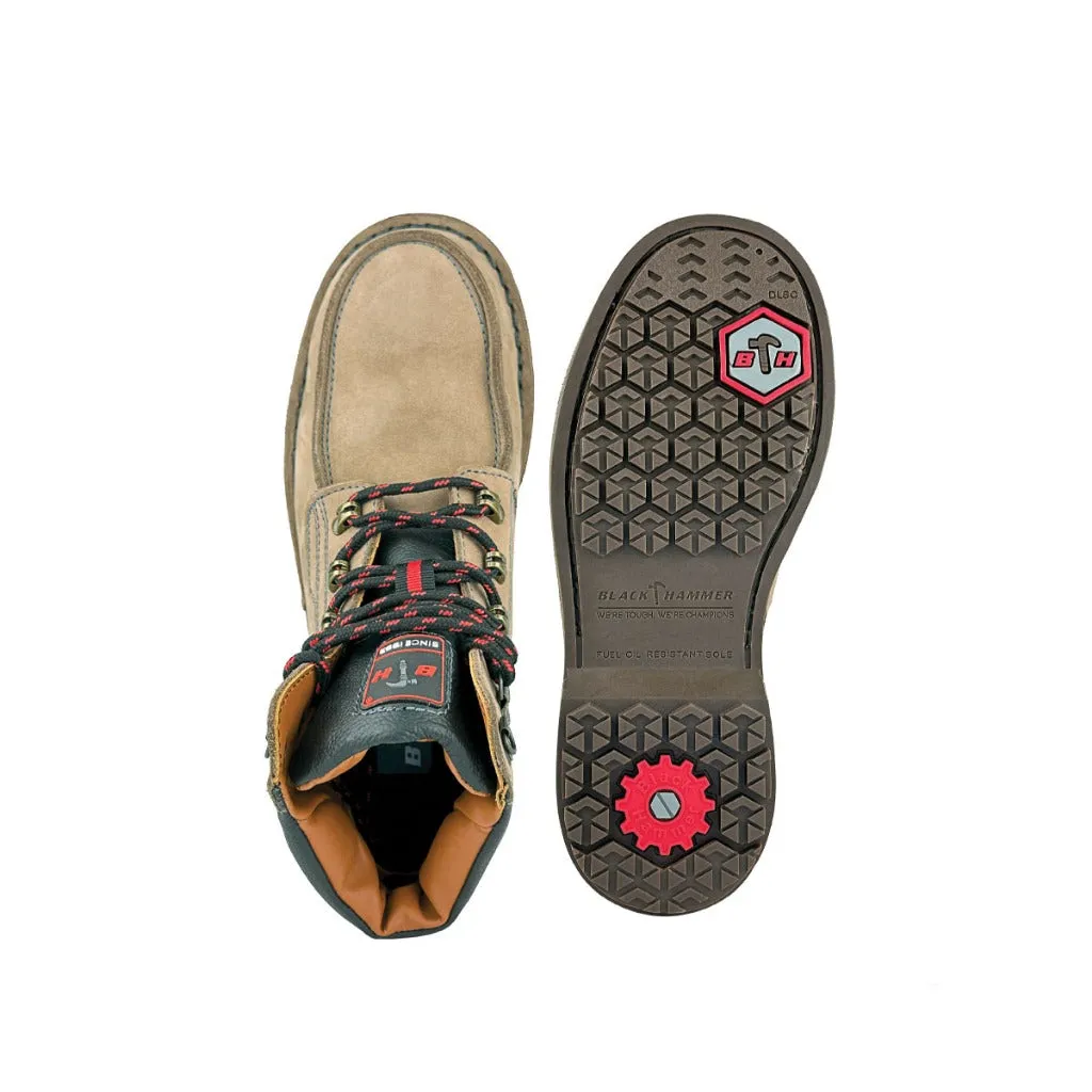 Black Hammer Men Mid Cut with Shoelace Safety Shoe BH2610