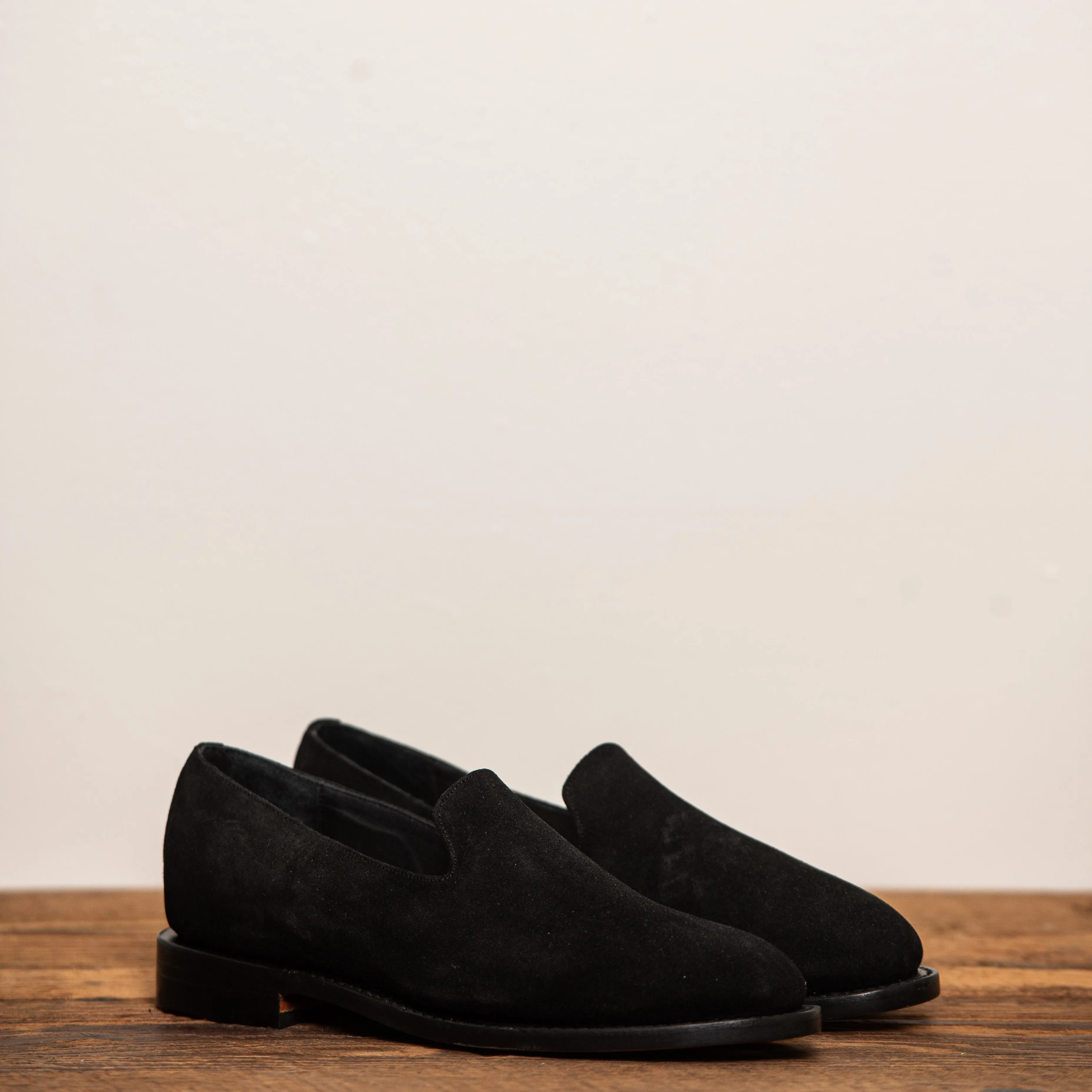 Black Suede Loafer