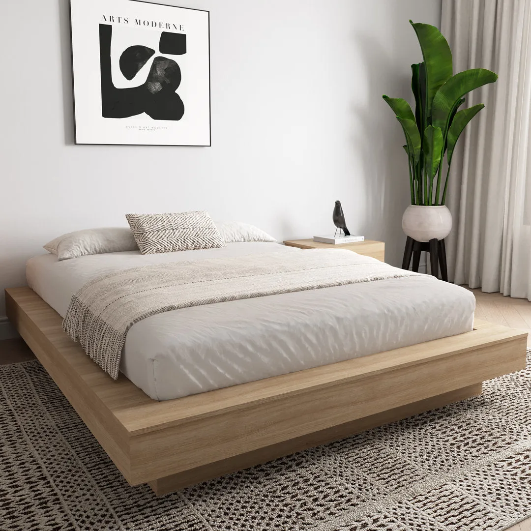 Brix Platform Bed Wade Logan® Color: Brown