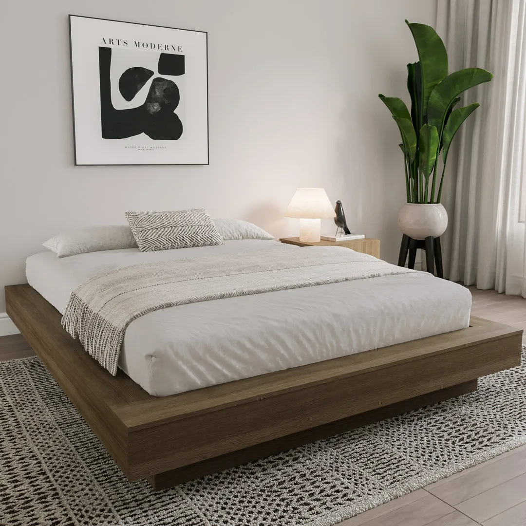 Brix Platform Bed Wade Logan® Color: Brown