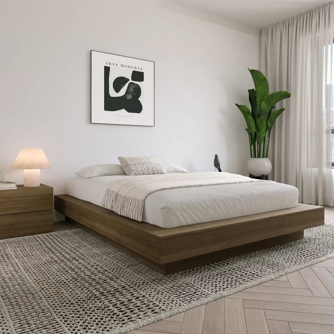 Brix Platform Bed Wade Logan® Color: Brown