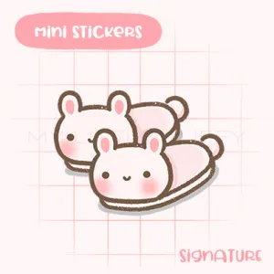 Bunny Slipper Planner Sticker